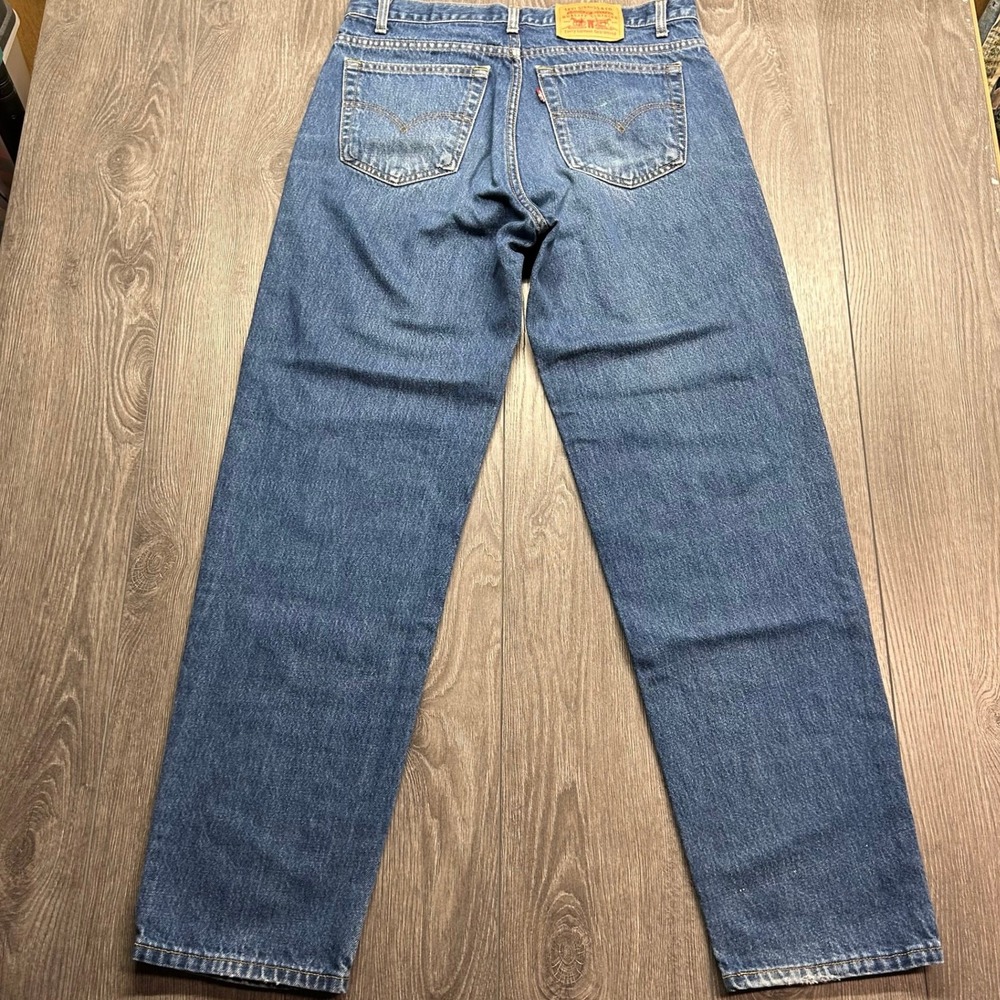Vintage Levis 505 Straight Leg Jeans Mens 35x31 Medium Wash Denim 1990s Red Tab